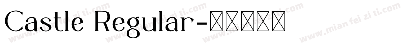 Castle Regular字体转换